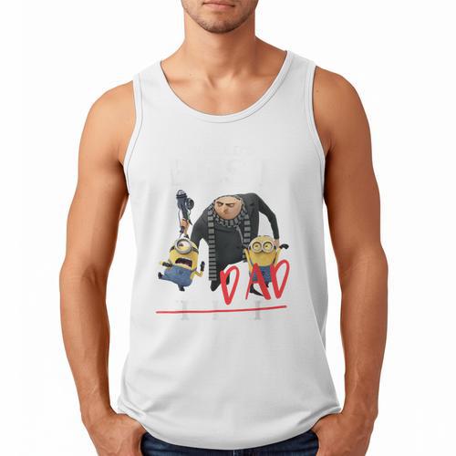 Despicable Me Minions Father's Day World's Best Dad Villain Men Tank Top - Father's Day Fun