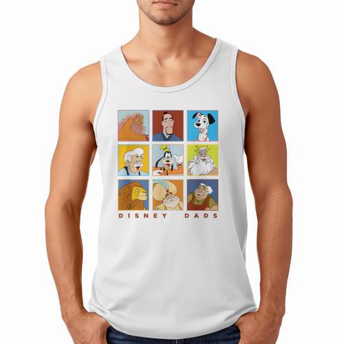 Disney Classic Father's Day Disney Dads Colorful Panels Men Tank Top - Father's Day Fun