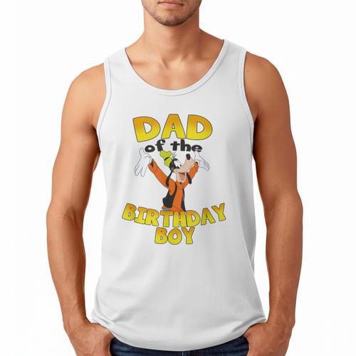 Disney Mickey & Friends Goofy Dad Of The Birthday Boy Men Tank Top - Father's Day Fun
