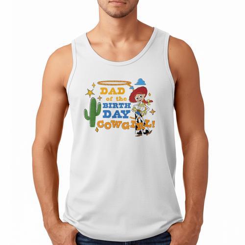 Disney And Pixar's Toy Story Dad Of The Birthday Cowgirl Men Tank Top - Father's Day Fun