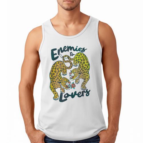 Enemies To Lovers Jaguar Tee Romance Book Plot Device Trope Men Tank Top - Bookorys