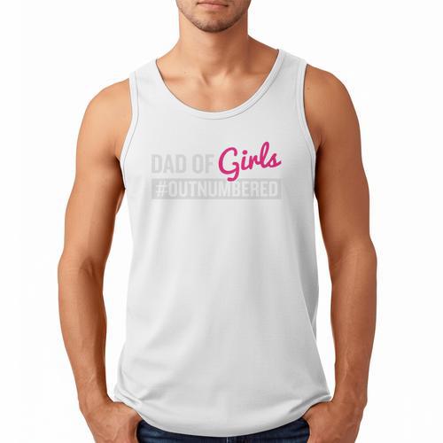 Father's Day Dad From Girl Outnumbered Men Tank Top - Father's Day Fun