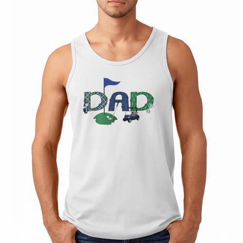 Golf Dad Hole In One Golf First Birthday Boy Party Men Tank Top - Father's Day Fun