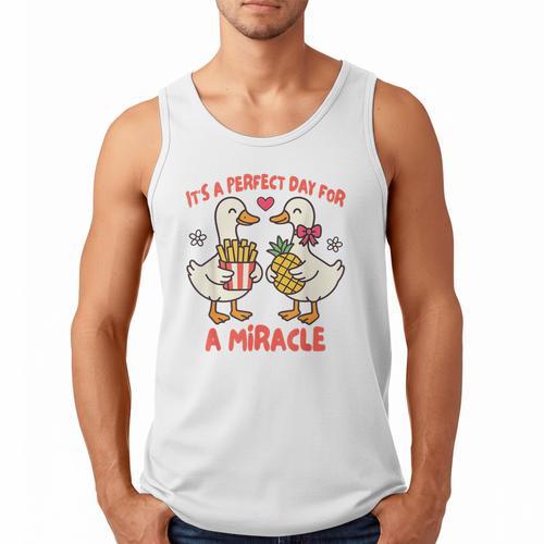 IVF Mom Dad Embryo Transfer Day It's A Day For A Miracle Men Tank Top - Father's Day Fun