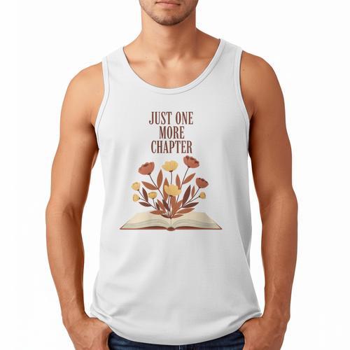 Just One More Chapter Book Lovers Floral Men Tank Top - Bookorys DE