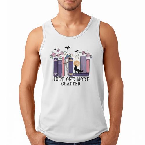Just One More Chapter Romantasy Book Dragon Bookworm Bookish Men Tank Top - Bookorys
