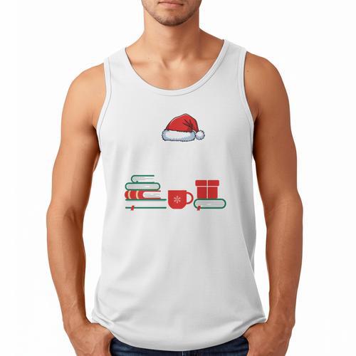 Library Crew Book Lovers Librarian Xmas Holiday Christmas Men Tank Top - Bookorys AU