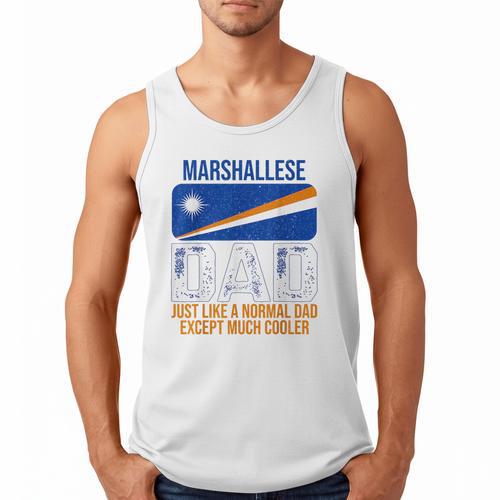 Marshallese Dad Marshall Islands Flag For Father's Day Men Tank Top - Father's Day Fun