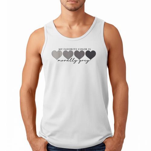 Morally Grey Is My Favorite Color Books Love Bookish Men Tank Top - Bookorys CA