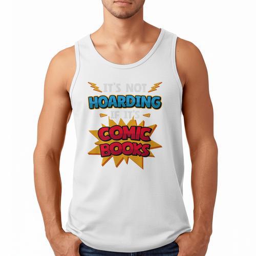 It Is Not Hoarding If It's Comic Books Collector Tee Premium Tri-Blend Men Tank Top - Bookorys AU
