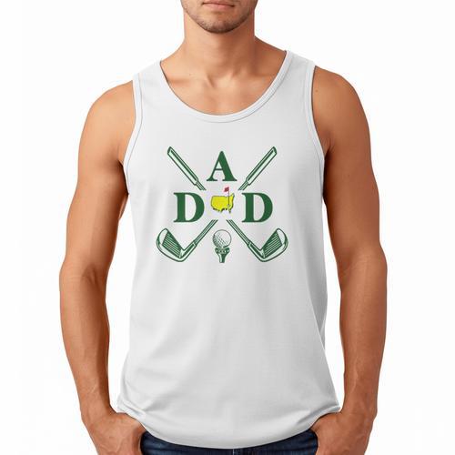 Par Dad Golf Matching Golfing Quote Party Pocket Men Tank Top - Father's Day Fun