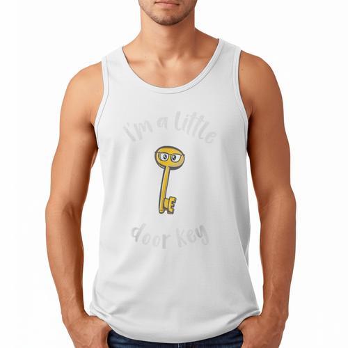 Pun Tshirt I'm A Little Door Key Bad Pun Dad Jokes Men Tank Top - Father's Day Fun