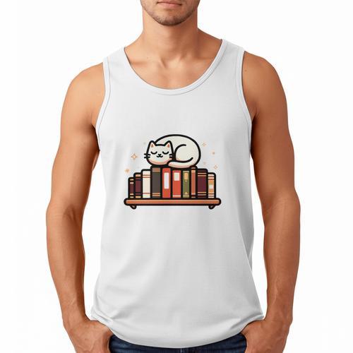 Read More Banned Books Reader Cat Lover Librarian Freedom Men Tank Top - Bookorys AU