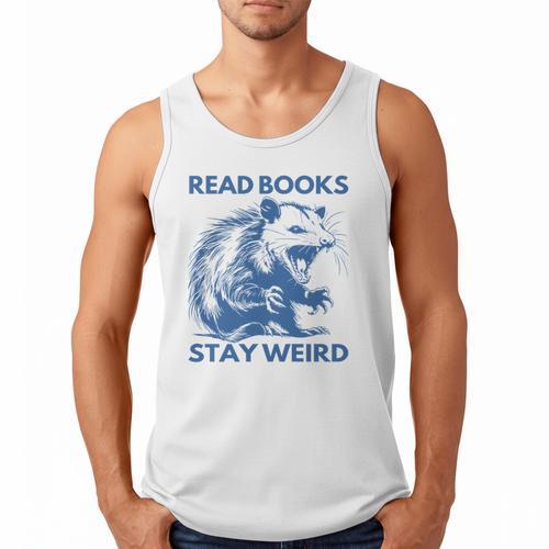 Read Books Stay Weird Men Tank Top - Bookorys