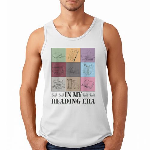 In My Reading Era Bookish Book Lover Book Reader Men Tank Top - Bookorys