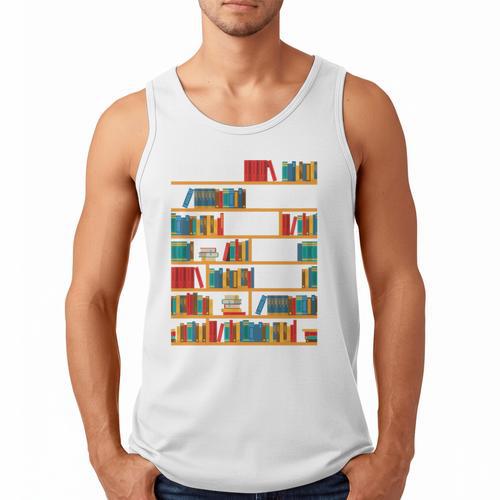 Reading Shirt There Is No Such Thing As Too Many Books Men Tank Top - Bookorys
