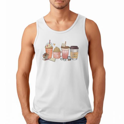 Reading Tea Coffee And Books Men Tank Top - Bookorys