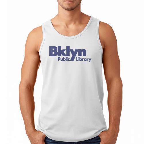 Retro Brooklyn Public Library NY New York Book Lover Men Tank Top - Bookorys
