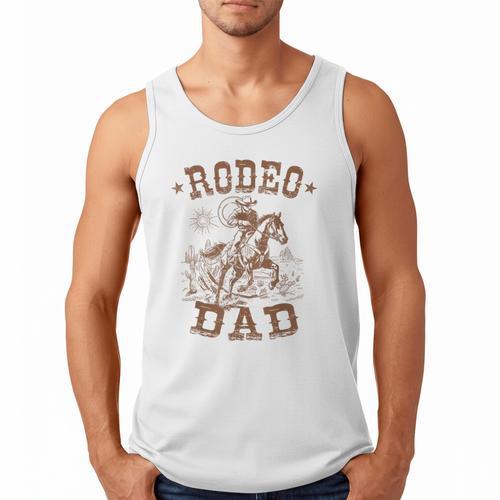 Rodeo Dad Western Cowboy Daddy Family Matching Father's Day Men Tank Top - Father's Day Fun