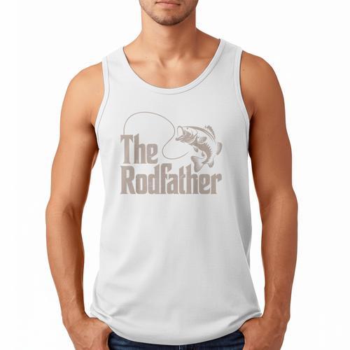 Rodfather Bass Fish Dad Joke Fishing Daughter Son Men Tank Top - Father's Day Fun