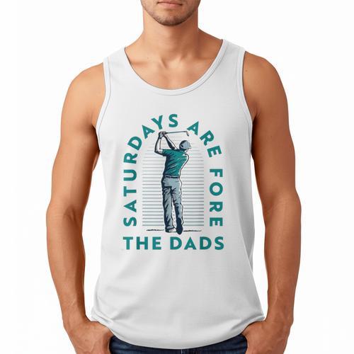 Saturdays For Dads Golfer Father's Day Men Tank Top - Father's Day Fun