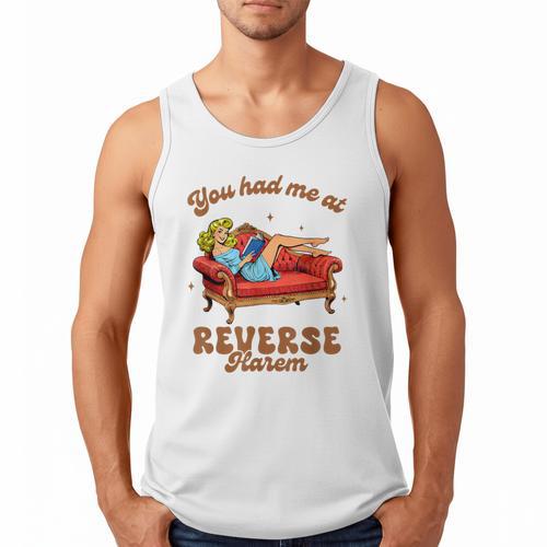 Smut Reader You Had Me At Reverse Harem Spicy Grey Book Men Tank Top - Bookorys