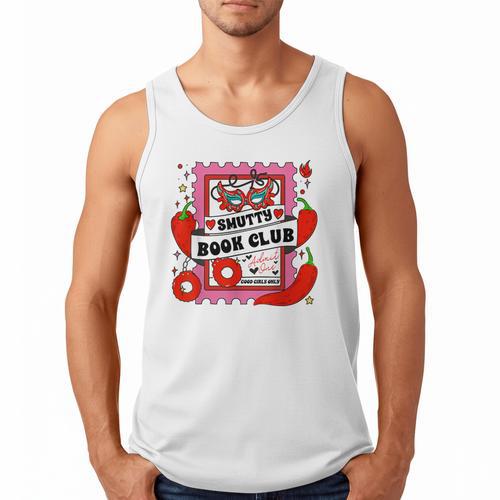 Smut Reader Smutty Vibes Spicy Romance Smutty Book Club Men Tank Top - Bookorys