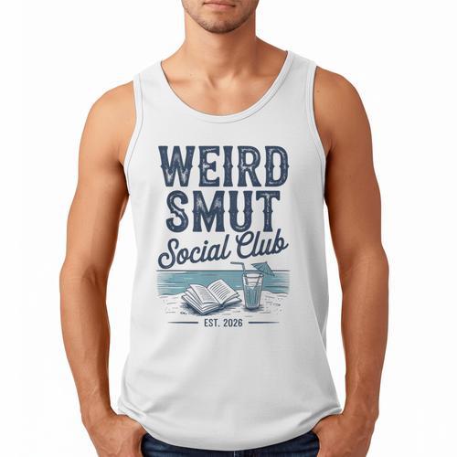 Spicy Romance Book Reader Fan Weird Smut Social Club Premium Tri-Blend Men Tank Top - Bookorys