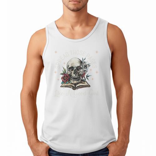 Spread Those Pages Like A Good Girl Dark Romance Smutt Books Men Tank Top - Bookorys