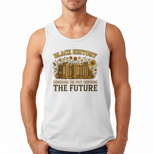 History Honoring Past Inspiring The Future Book Men Tank Top - Bookorys