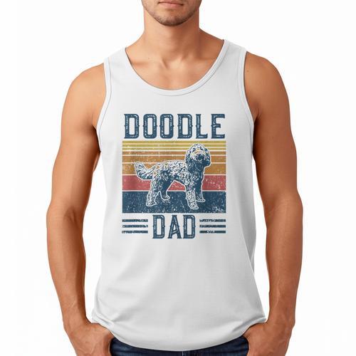 Vintage Doodle Dad Aussie Doodle & Goldendoodle Men Tank Top - Father's Day Fun