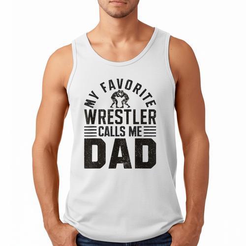 Wrestler Daddy Wrestling Dad Men Tank Top - Father's Day Fun
