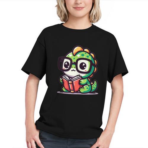 Adorable Book Lover Iguana With Reading Glasses Cute Graphic Youth - Bookorys