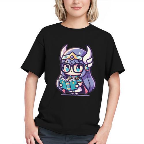 Adorable Book Lover Valkyrie With Reading Glasses Cute Graphic Youth - Bookorys CA