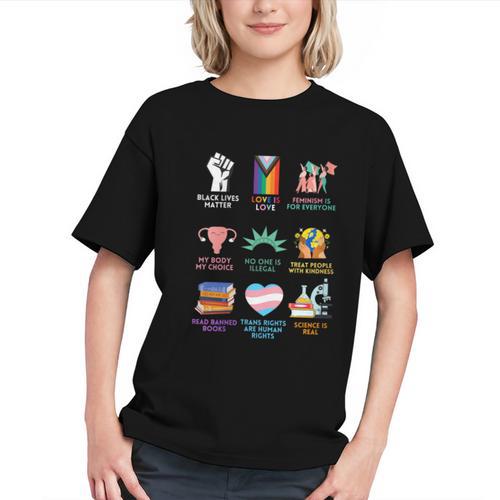 Ally Anti Trump Liberal BLM Love Is Love Banned Books Icons Graphic Youth - Bookorys