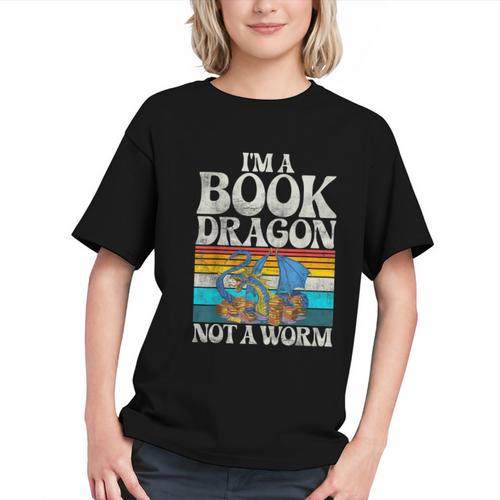 Im a Book Dragon Not a Worm Dragon Graphic Youth - Bookorys UK