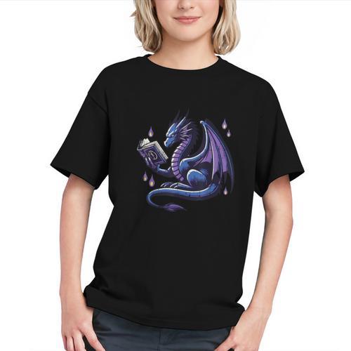 Book Lover Dragon Reading Cool Fantasy Women Girls Kids Men Graphic Youth - Bookorys DE