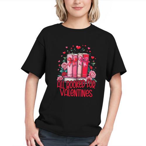 All Booked For Valentines Book Lovers Teacher Valentines Graphic Youth - Bookorys