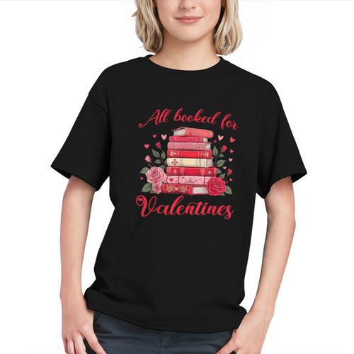 All Booked For Valentines Librarian Book Lover Teacher Graphic Youth - Bookorys