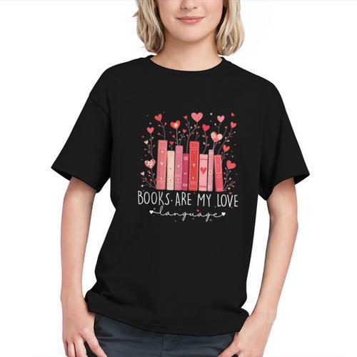Books Are My Love Language Valentine Reads Bookish Club Graphic Youth - Bookorys DE
