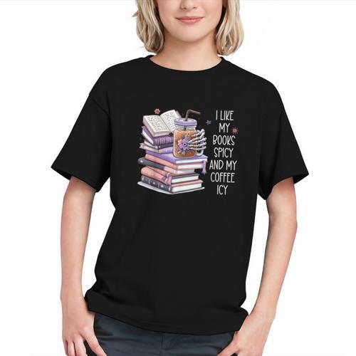 I Like My Books Spicy ShirtI Like Books Spicy & Coffee ICY Graphic Youth - Bookorys CA