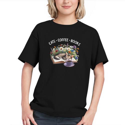 Cats Coffee Books Graphic Youth - Bookorys AU