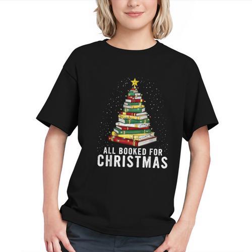 Christmas Book Tree All Booked For Xmas Graphic Youth - Bookorys CA