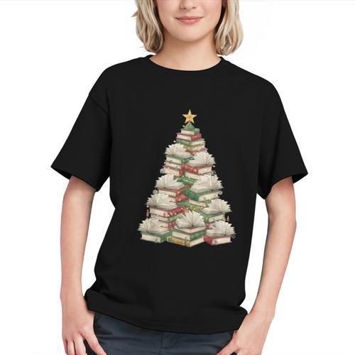 Christmas Book Tree Teacher Book Lover Xmas Librarian Graphic Youth - Bookorys UK