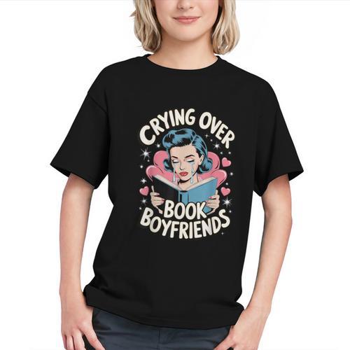 Crying Over Book Boyfriends Graphic Youth - Bookorys DE