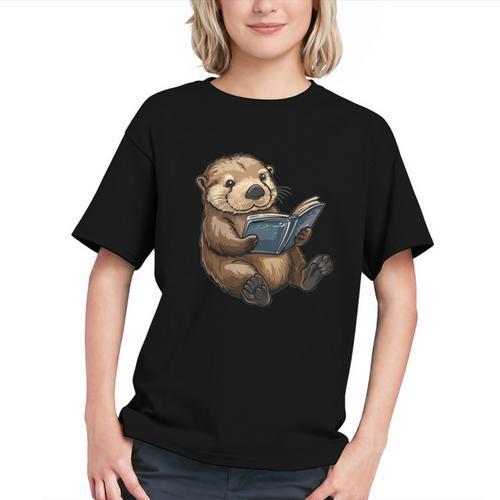 Cute Book Sea Otter Graphic Youth - Bookorys UK