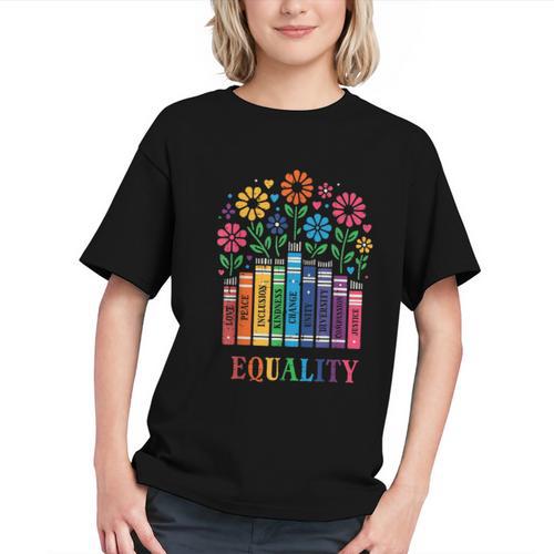 Equality Love Peace Compassion Books Protest Women Girls Kid Graphic Youth - Bookorys