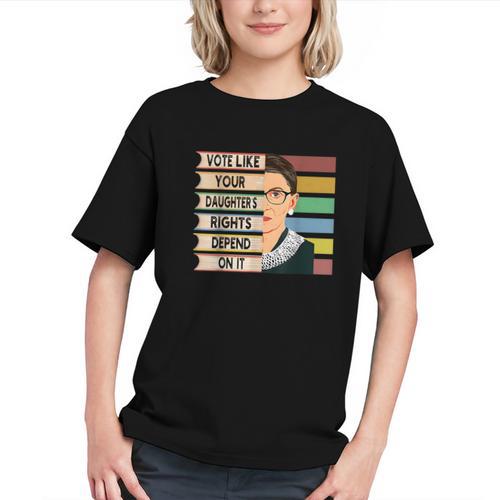 Feminist Ruth Bader Ginsburg RBG Quote Girl With Book Women Graphic Youth - Bookorys
