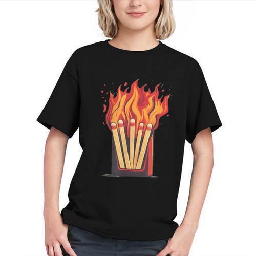 Flames And Lighter Costume For Matchbook Lovers Graphic Youth - Bookorys