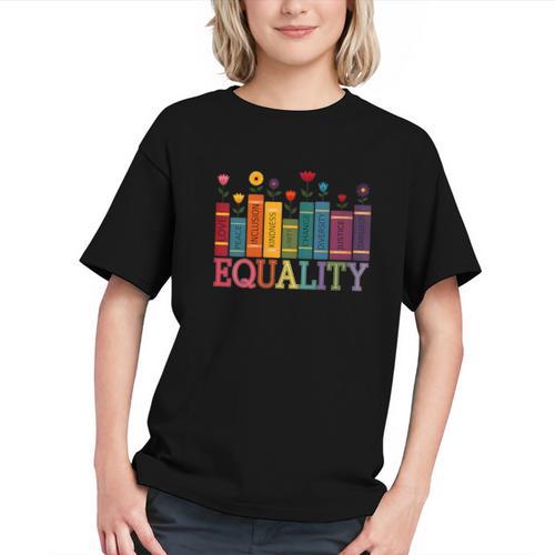 Floral Flower Book Equality Human Rights Women's Rights Graphic Youth - Bookorys